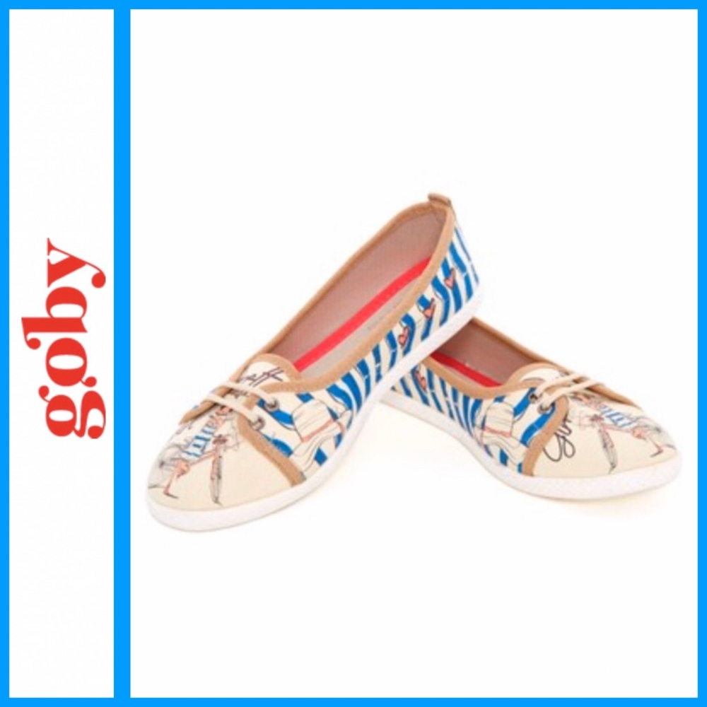 Goby Blue and Beige Beach Day Sneaker